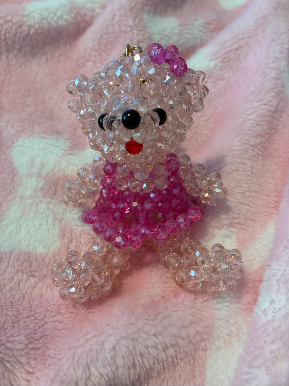 Beaded Bear Bag Charm